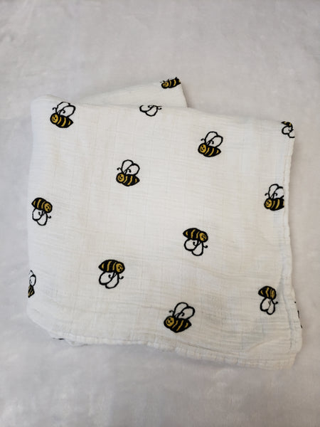 Bee Muslin Blanket