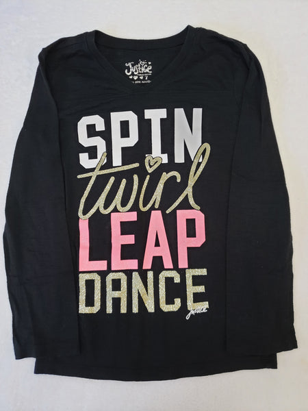 Justice Sparkle Long Sleeve Top
