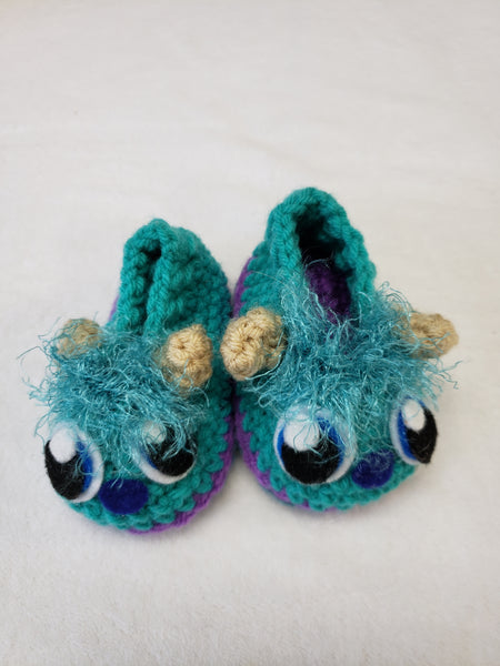 Monsters Inc Crocheted Slippers