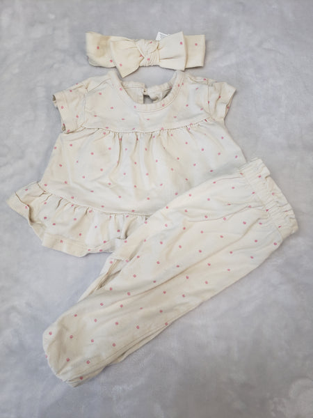Gap Organic Cotton 2pc Outfit with Headband