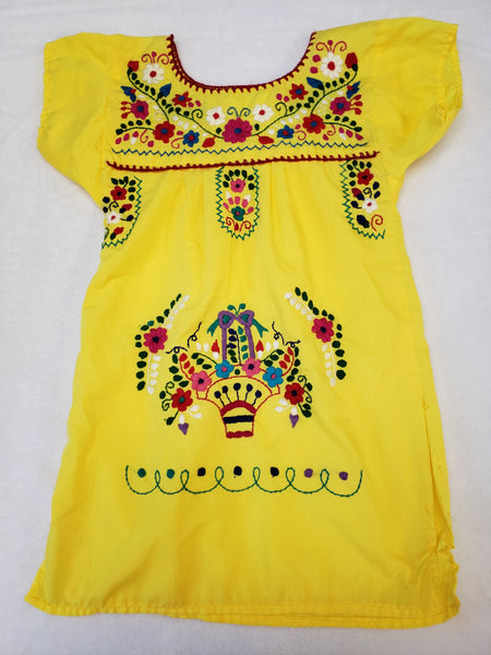 Yellow Print Dress
