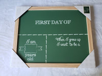 Burnes of Boston First Day of...Chalkboard Frame