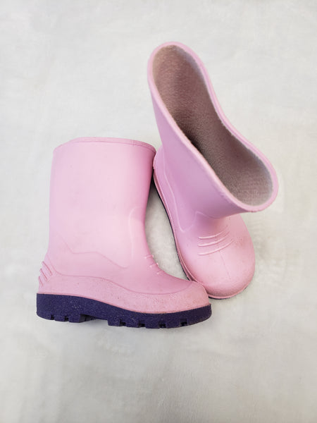 Pink Rubber Boots