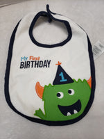 Carter's First Birthday Bib