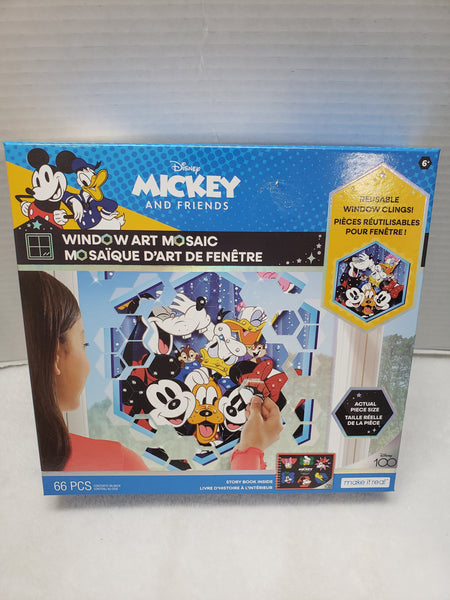 Disney Mickey and Friends Window Art Mosaic