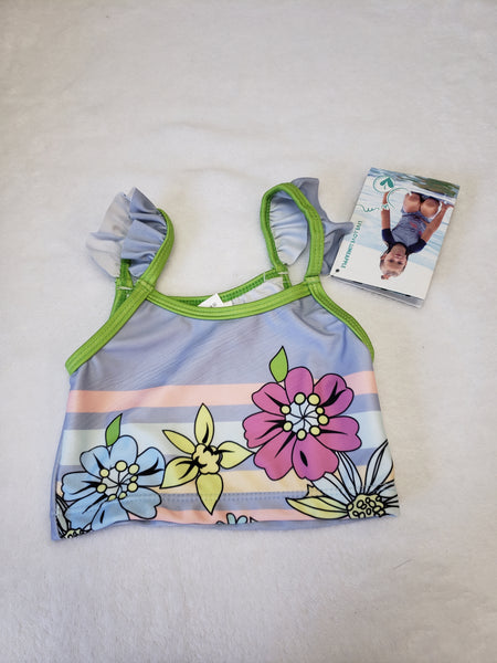 Lime Apple Swim Top UPF50+