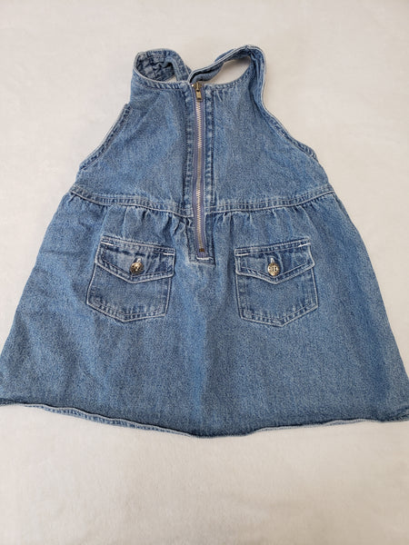 French Toast Vintage Denim Jumper Dress