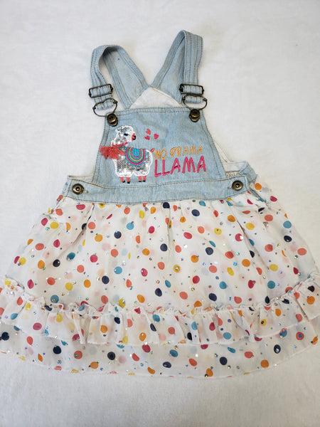Llama Shiny Jumper Dress