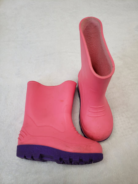 Pink Rubber Boots