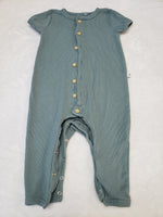 Mini Heroes Ribbed Knit Romper