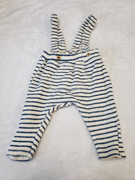 Zara Knit Suspenders Pants