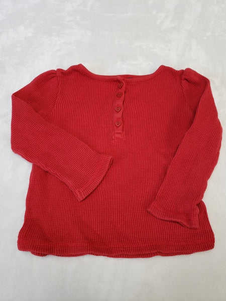 Gap Waffle Knit Long Sleeve Top