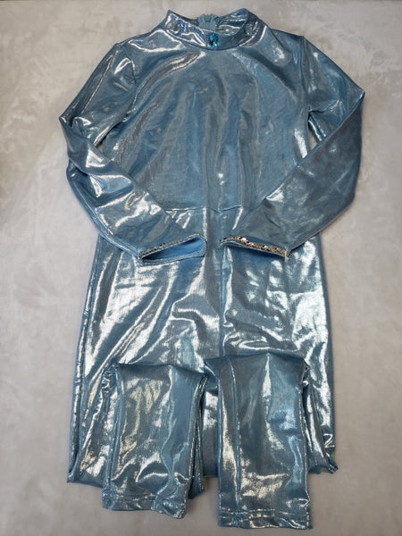 Blue Shimmery Bodysuit