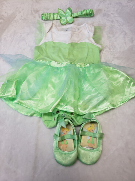 Disney Store Tinkerbell 3pc Costume