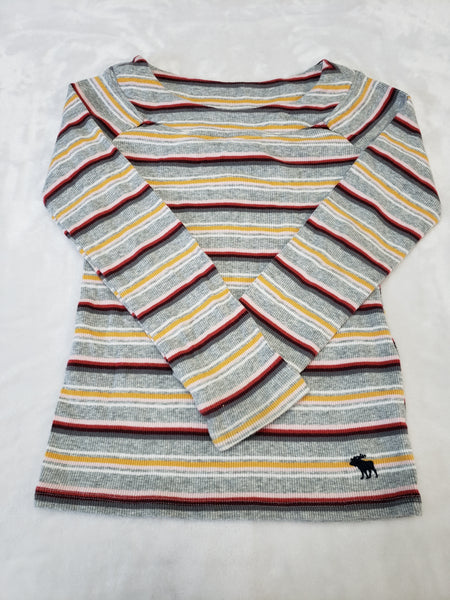 Abercrombie Ribbed Knit Long Sleeve Top