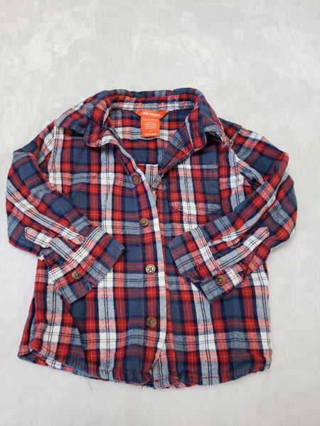 Joe Flannel Long Sleeve Top