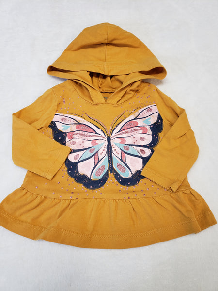 Carter's Sparkle Hooded Long Sleeve Top