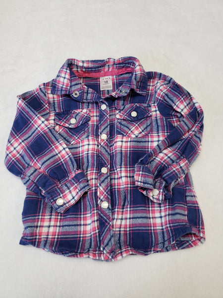 Carter's Flannel Long Sleeve Top
