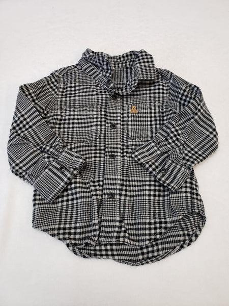 Gap Flannel Organic Cotton Long Sleeve Top