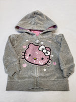 Hello Kitty Velour Sequin Zip-up Hoodie