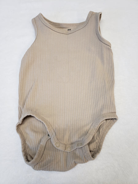 H&M Ribbed Knit Organic Cotton Onesie