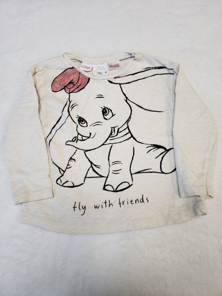 Zara X Disney Sparkle Long Sleeve Top