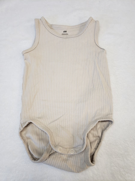 H&M RIbbed Knit Organic Cotton Onesie