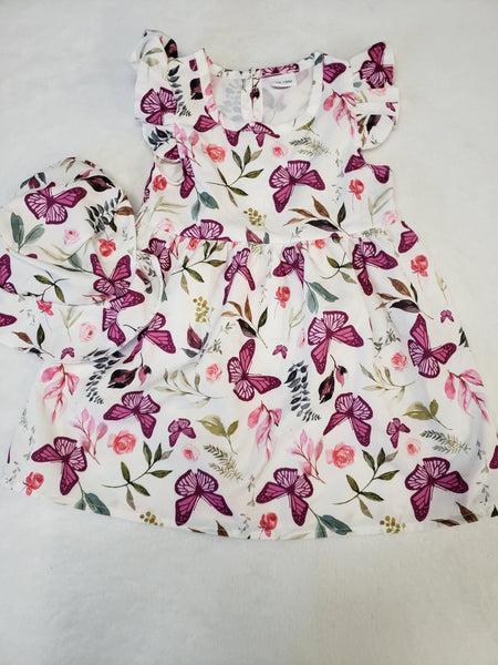 Butterfly Dress with Hat