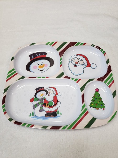 Christmas Sectioned Plates