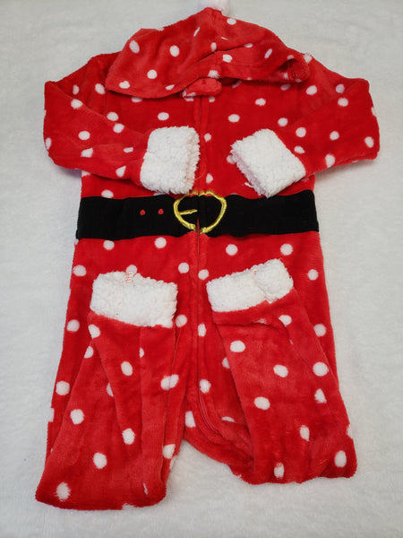 Modern Baby Plush Hooded Romper