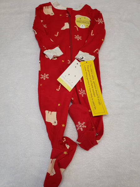 Brand New Little Earthling Organic Cotton Sleeper 2-way Zipper