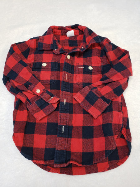 Gap Flannel Long Sleeve Top