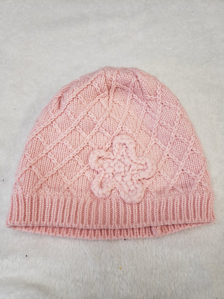 Pink Knit Fleece Lined Toque