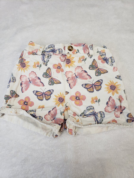 Butterfly Denim Shorts
