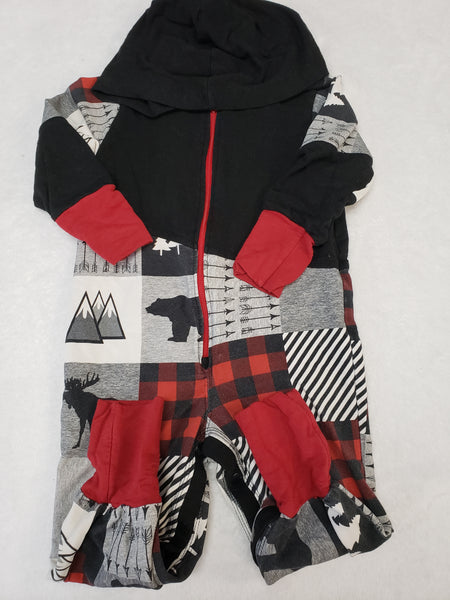 Skoochie Coo Grow with Me Bamboo Romper Small Shop Handmade