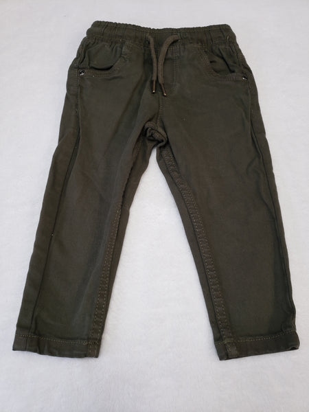 Zudio Slim Fit Green Jeans