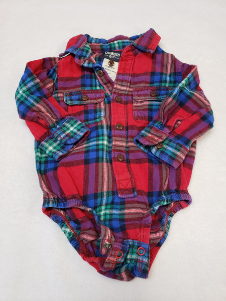 Oshkosh Flannel Onesie