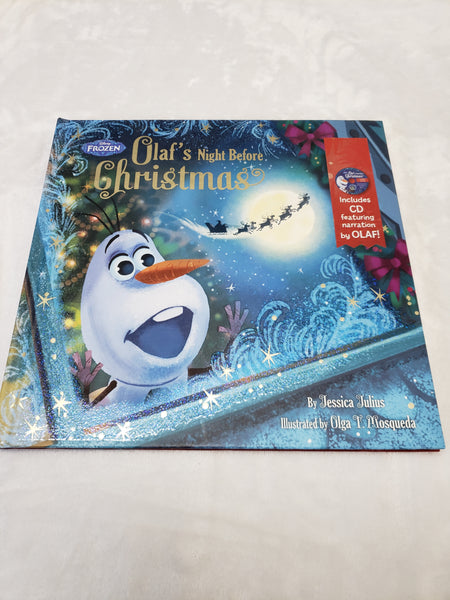 Olaf's Night Before Christmas with CD Hardcover