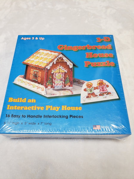 Brand New 3-D Gingerbread House Puzzle