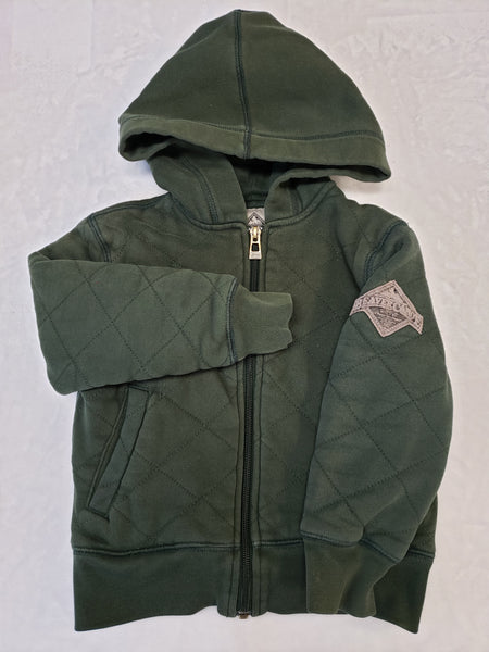 Beaver Canoe Quilted Thick Zip-up Hoodie