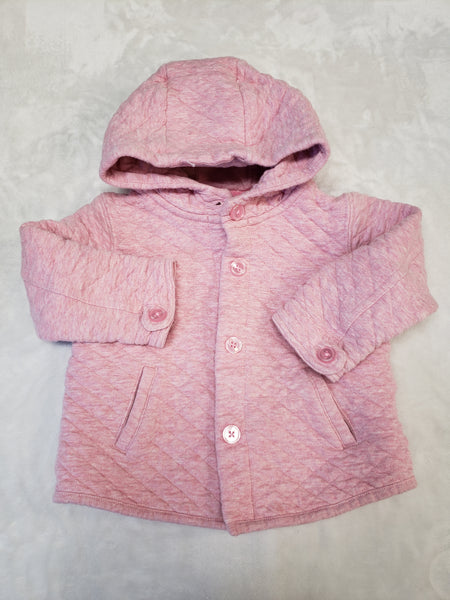 Joe Quilted Hooded Long Sleeve Top