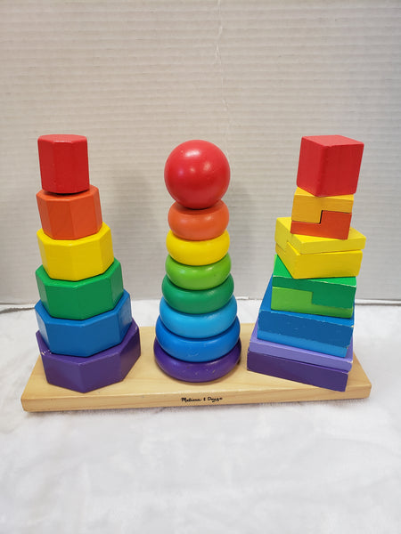 Melissa & Doug Geometric Wooden Stacker