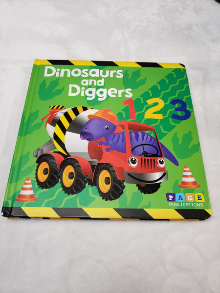 Dinosaurs and Diggers 123