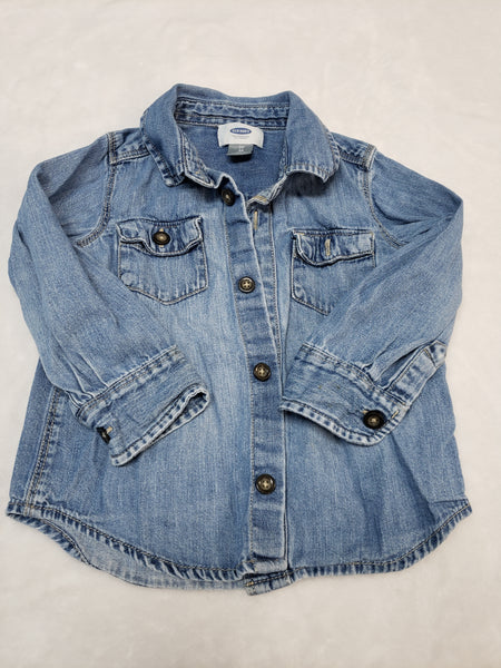 Old Navy Jean Long Sleeve Top