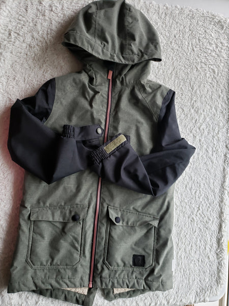 Fleece lined winter on sale jacket