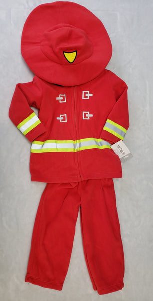 Brand New Carter's Firefighter Fleece 2pc Costume