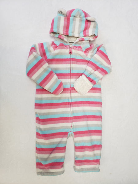 Old Navy Fleece Snowsuit with fold over hands