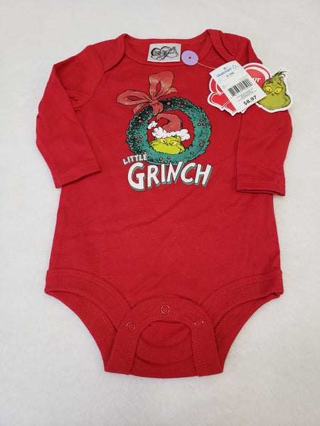 Brand New Grinch Sparkle Onesie