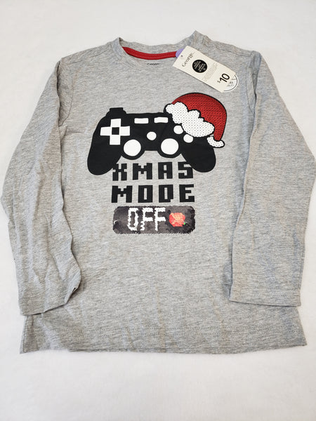 Brand New George Sequin Flip Long Sleeve Top