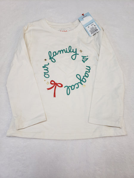 Brand New Cat & Jack Sparkle Long Sleeve Top